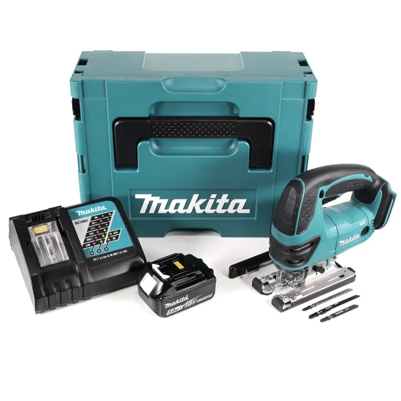 Sonderaktion Makita DJV 180 RT1J Akku Stichsäge 18V + 1x Akku 5,0Ah + Ladegerät + Makpac