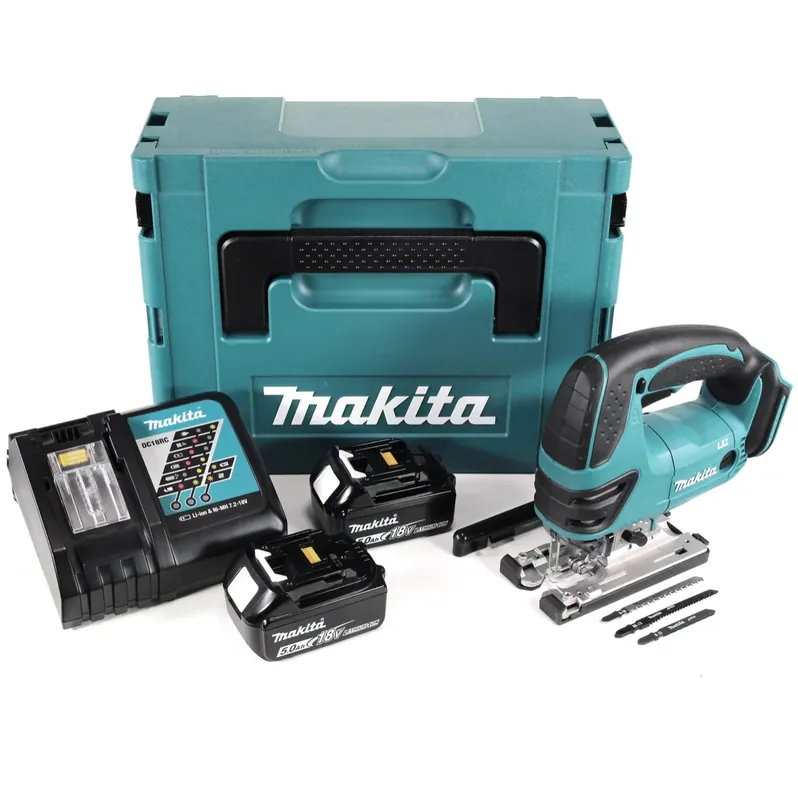 Makita DJV 180 RTJ Akku Stichsäge 18V + 2x Akku 5,0Ah + Ladegerät + Makpac Sichere Zahlung
