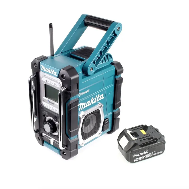 Sonderaktion Makita DMR 106 T1 Akku Baustellen Radio 7,2-18V + 1x Akku 5,0Ah - ohne Ladegerät