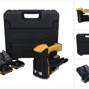 Rabatt Bostitch DSA-3522-E Akku Kartonverschlusshefter Karton Tacker 12 V + 2x Akku 2,0 Ah + Ladegerät + Koffer