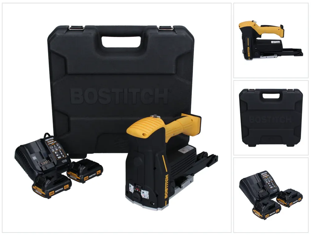 Rabatt Bostitch DSA-3522-E Akku Kartonverschlusshefter Karton Tacker 12 V + 2x Akku 2,0 Ah + Ladegerät + Koffer