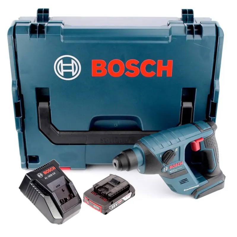 Saisonangebot Bosch GBH 18 V-Li Compact Professional Bohrhammer + L-Boxx + 1x Akku 2,0Ah + 1x Ladegerät