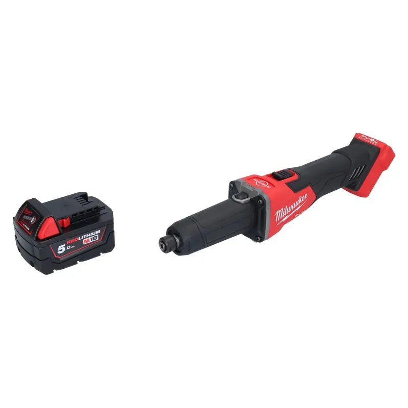 Sofort Bestellen Milwaukee M18 FDGRB-501 Akku Geradschleifer 18 V 50 mm Brushless + 1x Akku 5,0 Ah - ohne Ladegerät