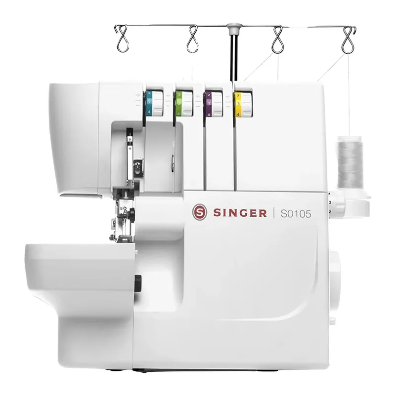 Singer S0105 Overlock Nähmaschine 105 Watt 1300 U/min 6 Sticharten 4 Fäden Rabatt