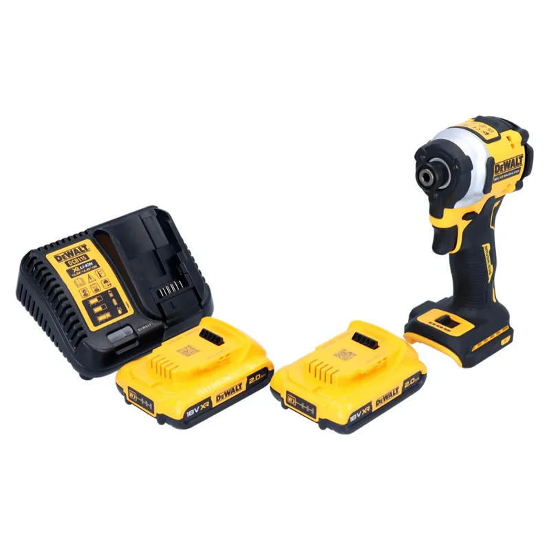 DeWalt DCF 850 D2 Akku Schlagschrauber 18 V 205 Nm 1/4" Brushless + 2x Akku 2,0 Ah + Ladegerät Neue Kollektion
