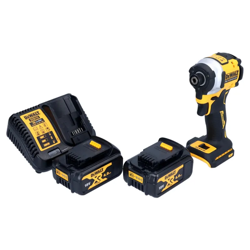 DeWalt DCF 850 M2 Akku Schlagschrauber 18 V 205 Nm 1/4" Brushless + 2x Akku 4,0 Ah + Ladegerät Knallerangebot