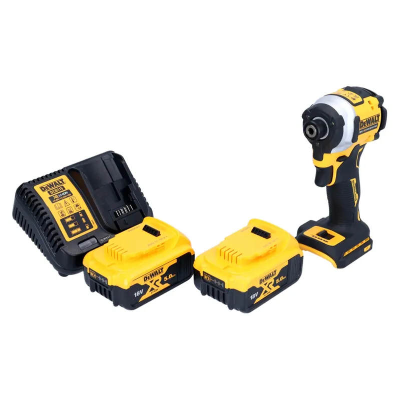 DeWalt DCF 850 P2 Akku Schlagschrauber 18 V 205 Nm 1/4" Brushless + 2x Akku 5,0 Ah + Ladegerät Expressversand