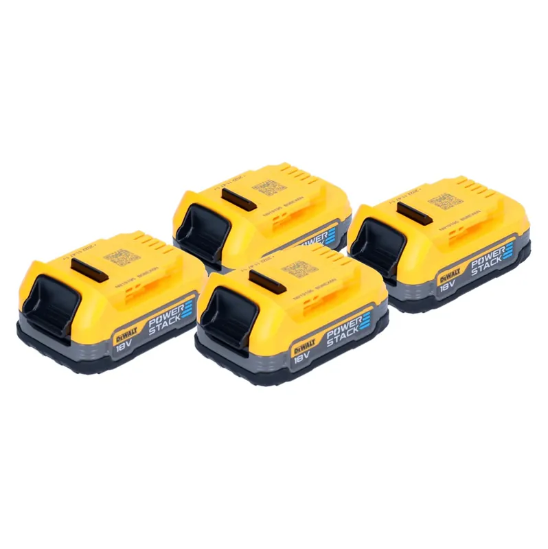 Preis Gesenkt DeWalt Akku Set DCBP 034 E4 4x Powerstack Akku 18 V 1,7 Ah / 1700 mAh XR Li-Ion - mit Ladestandanzeige