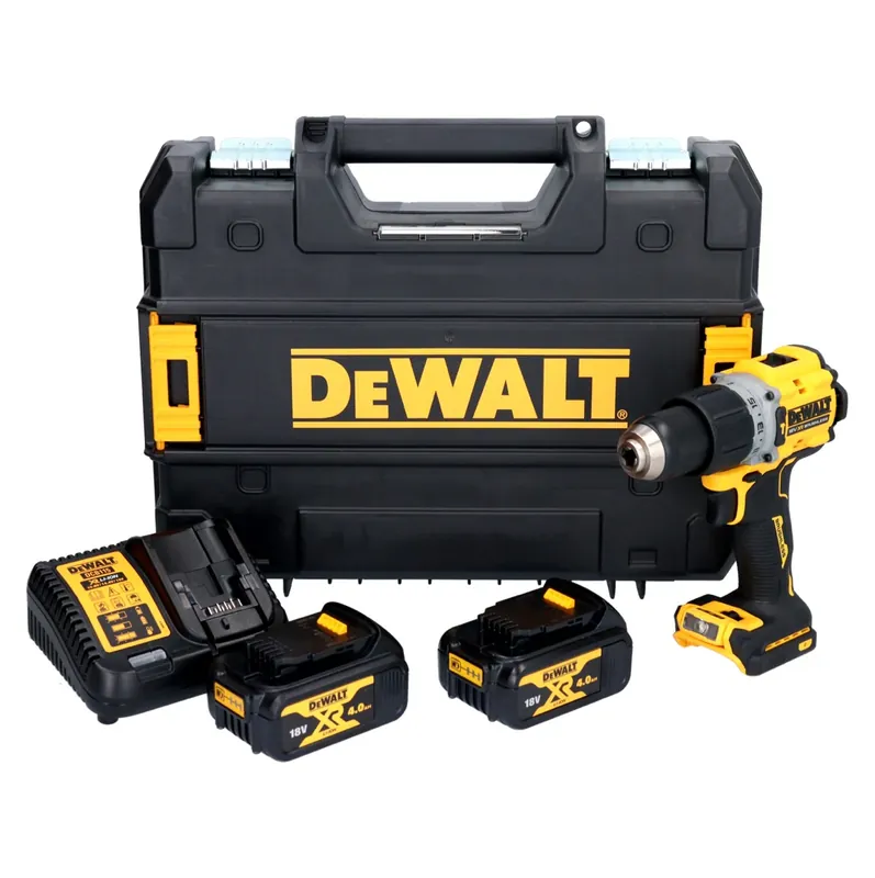 Markenprodukt DeWalt DCD 805 M2T Akku Schlagbohrschrauber 18 V 90 Nm Brushless + 2x Akku 4,0 Ah + Ladegerät + TSTAK