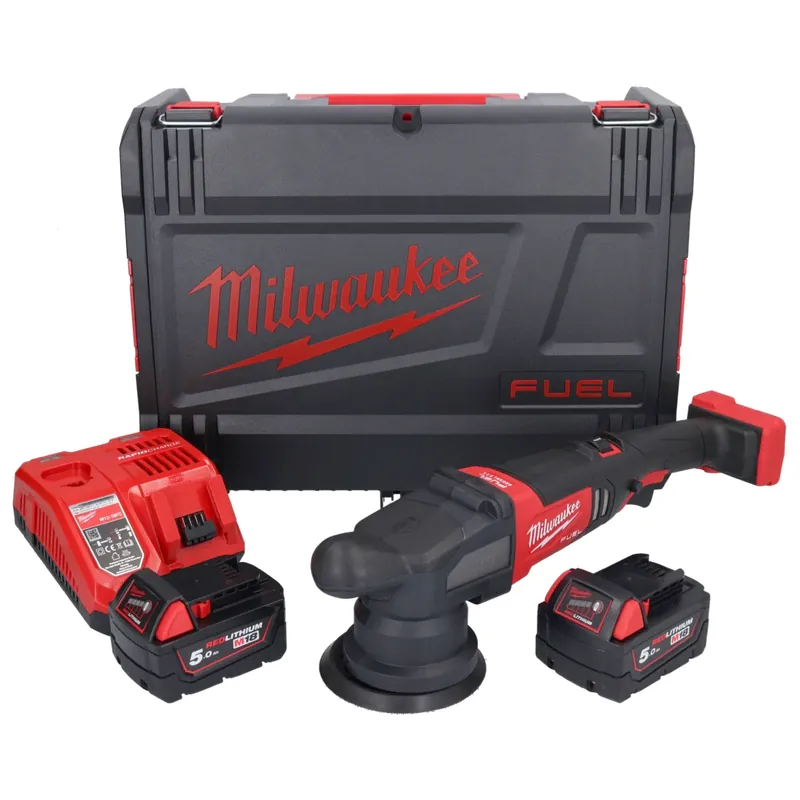 Milwaukee M18 FROP15-502X Akku Exzenter Polierer 18 V 125 mm + 2x Akku 5,0 Ah + Ladegerät + HD Box ( 4933478835 ) Neu Im Sortiment