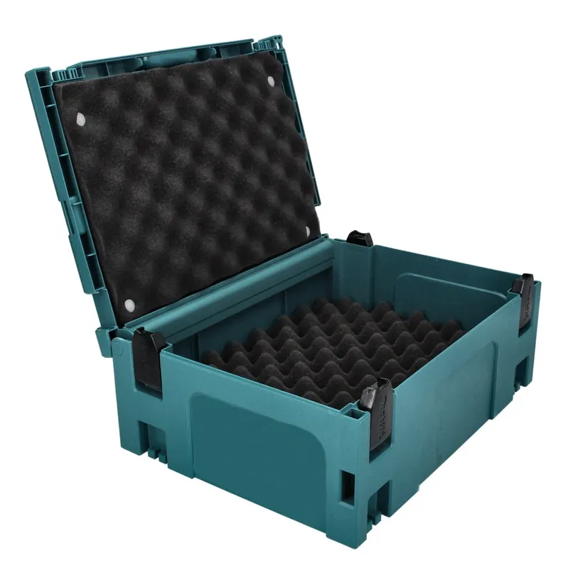 Makita MAKPAC 2 Systemkoffer + Deckelpolster + Schaumstoff Universaleinlage ( P-02375 ) Nur Heute