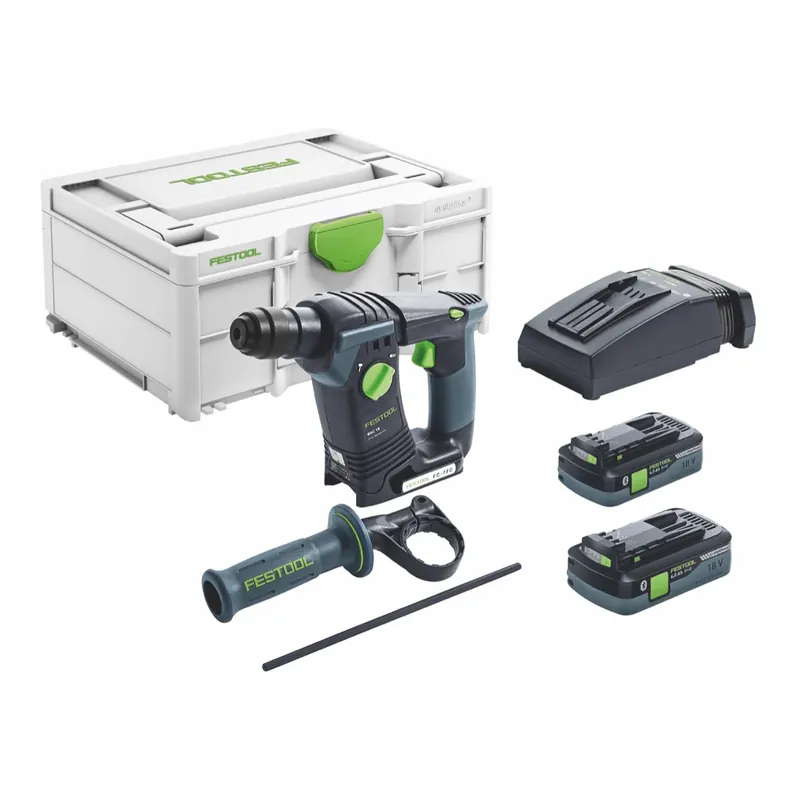 Finale Aktion Festool BHC 18 HPC 4,0 I-Plus Akku Bohrhammer 18 V 25 Nm 1,8 J SDS Plus Brushless ( 576513 ) + 2x Akku 4,0 Ah + Ladegerät + Systainer ( Nachfolger von 575697 )