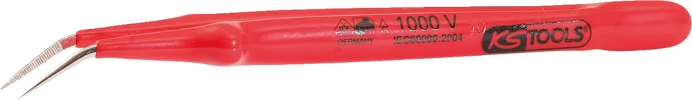 Aktuell KS TOOLS Pinzette mit Schutzisolierung, gebogen, 15,5mm ( 117.1624 )