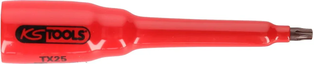 Neuheit KS TOOLS 3/8" Bit-Stecknuss mit Schutzisolierung für Torx-Schrauben, T25, lang ( 117.2465 )