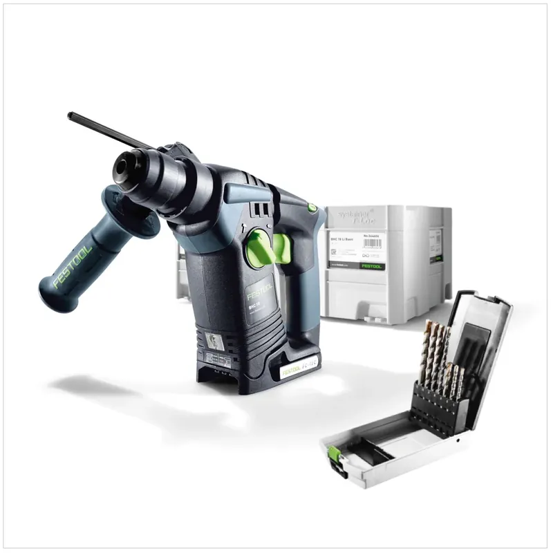 Festool BHC 18 Li-Basic Akku Bohrhammer 18V ( 574723 ) 25Nm Brushless Solo im Systainer + 7tlg Bohrerset - ohne Akku, ohne Ladegerät Versand Am Gleichen Tag
