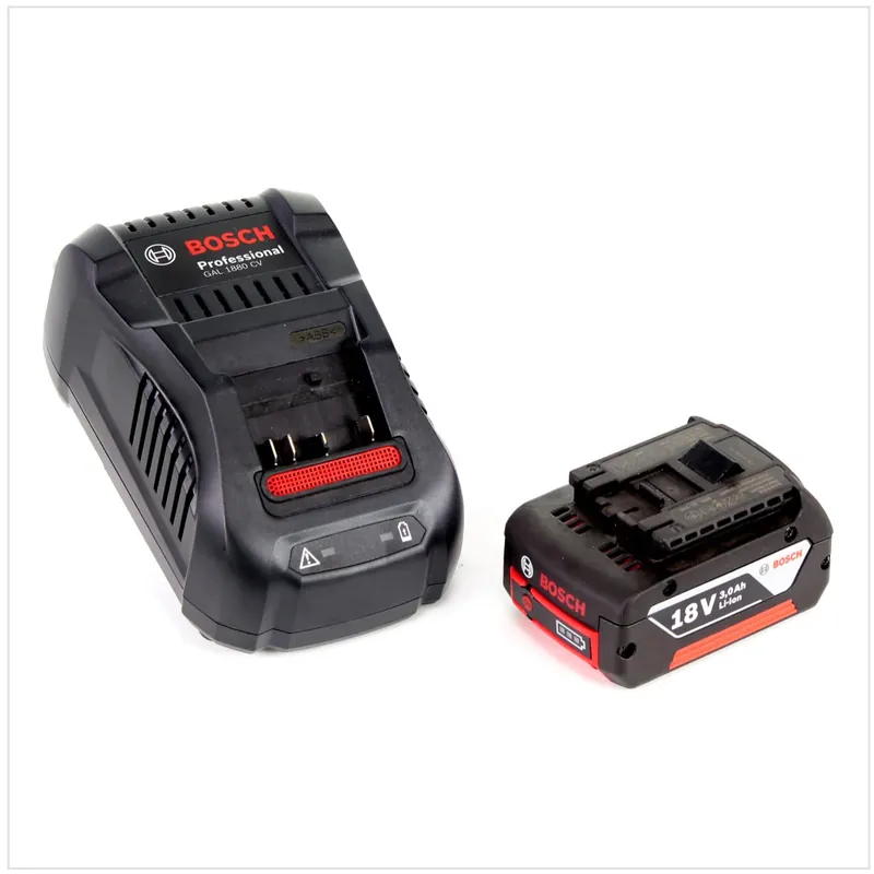 Bosch Starter-Set 18 V mit 1x GBA 18 V 3,0 Ah Li-Ion Akku + GAL 1880 Schnell Ladegerät Echt