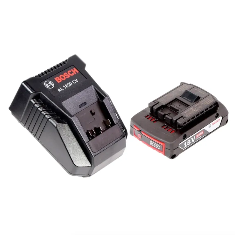 Must-Have Bosch Akku Set mit 1 x GBA 2 Ah Akku und Ladegerät AL 1820 CV für 14,4 V - 18 V Li-Ion