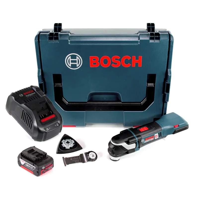 Bosch GOP 18V-28 Akku Multi-Cutter 18V Brushless StarlockPlus + 1x Akku 3,0Ah + Ladegerät + L-Boxx Bestseller