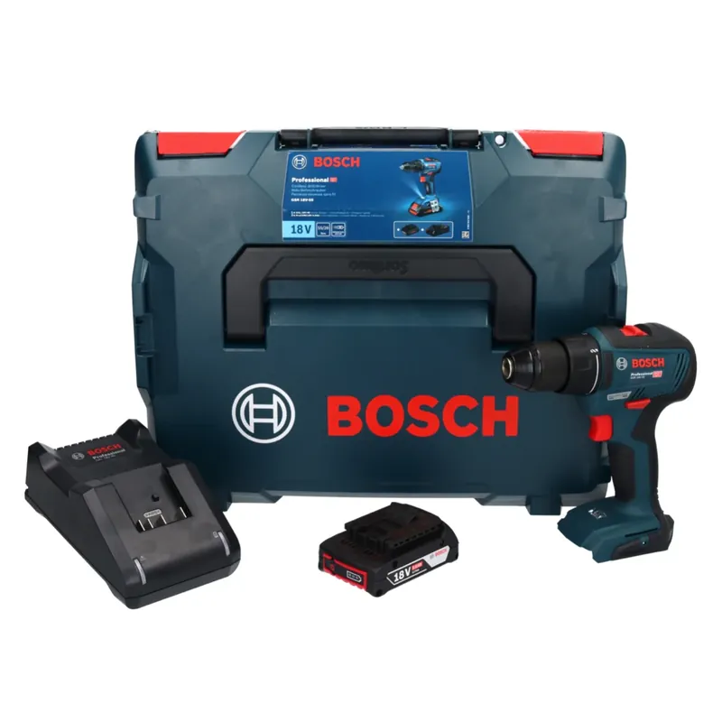 Bosch GSR 18V-55 Akku Bohrschrauber 18 V 55 Nm Brushless + 1x Akku 2,0 Ah + Ladegerät + L-Boxx Nur Für Kurze Zeit
