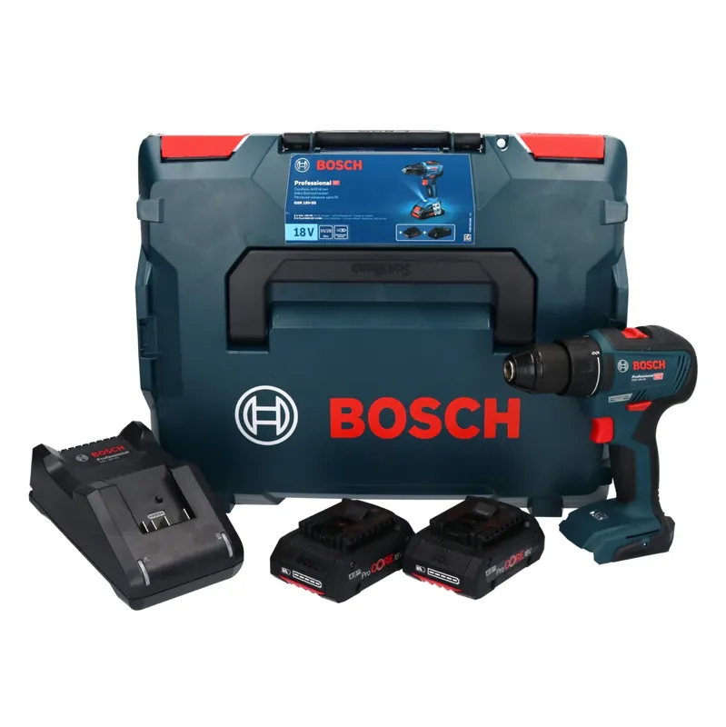Preisreduziert Bosch GSR 18V-55 Akku Bohrschrauber 18 V 55 Nm Brushless ( 06019H5204 ) + 2x ProCORE Akku 4,0 Ah + Ladegerät + L-Boxx