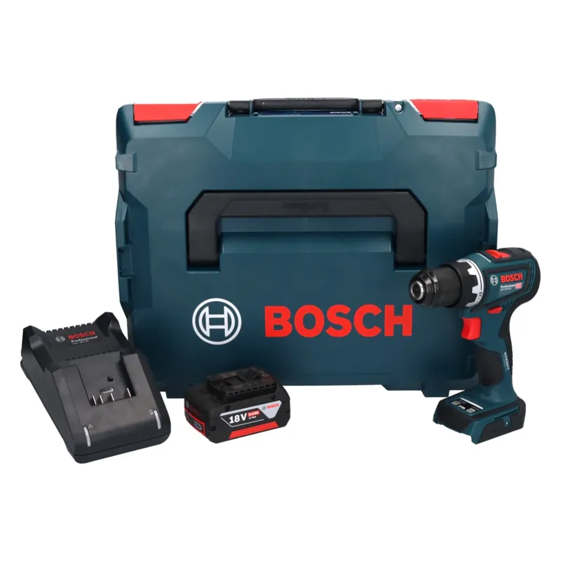 Bosch GSR 18V-90 C Professional Akku Bohrschrauber 18 V 64 Nm Brushless + 1x Akku 5,0 Ah + Ladegerät + L-Boxx Neue Ware