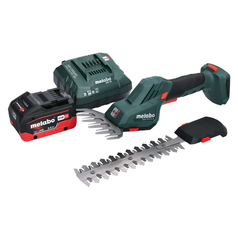 Metabo SGS 18 LTX Q Akku Gras und Strauchschere 18 V + 1x Akku 5,5 Ah + Ladegerät Expressversand