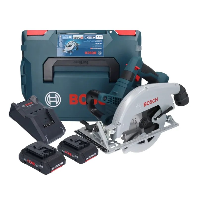 Beliebt Bosch GKS 18V-70 L Akku Kreissäge 18 V Brushless 190 mm BITURBO + 2x ProCORE Akku 4,0 Ah + Ladegerät + L-Boxx