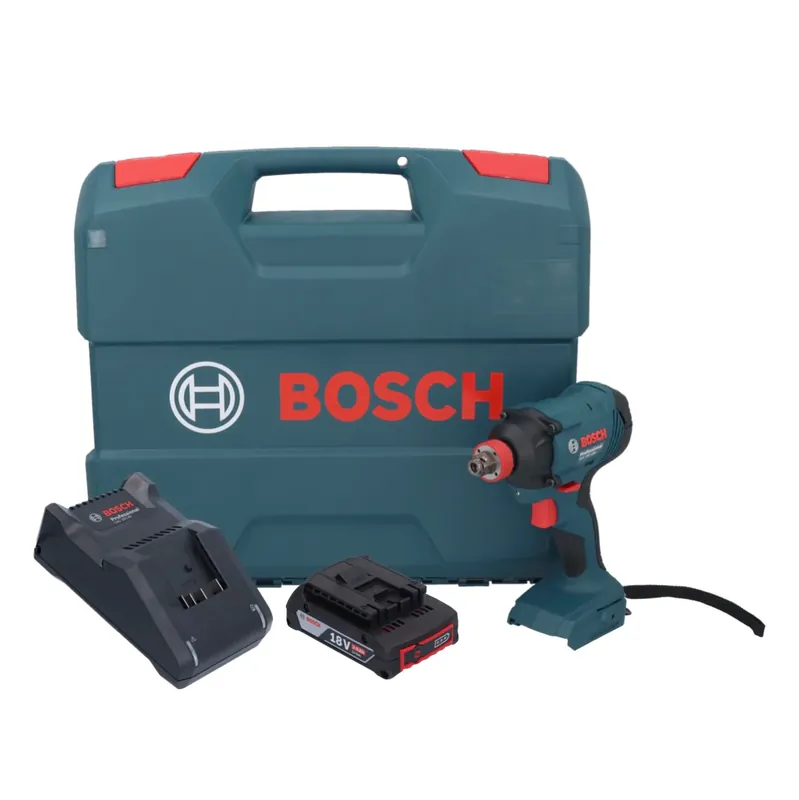Bosch GDX 18V-180 Akku Drehschlagschrauber 18 V 180 Nm 1/2" + 1x Akku 2,0 Ah + Ladegerät + L-Case Billig