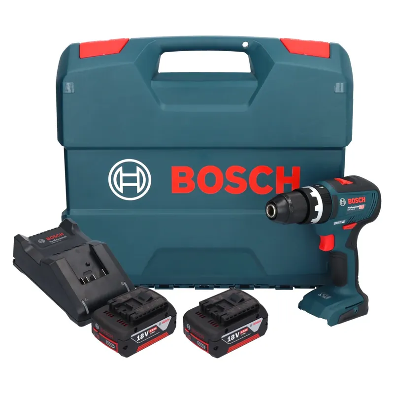 Bosch GSB 18V-55 Professional Akku Schlagbohrschrauber 18 V 55 Nm Brushless + 2x Akku 5,0 Ah + Ladegerät + Koffer Neue Kollektion