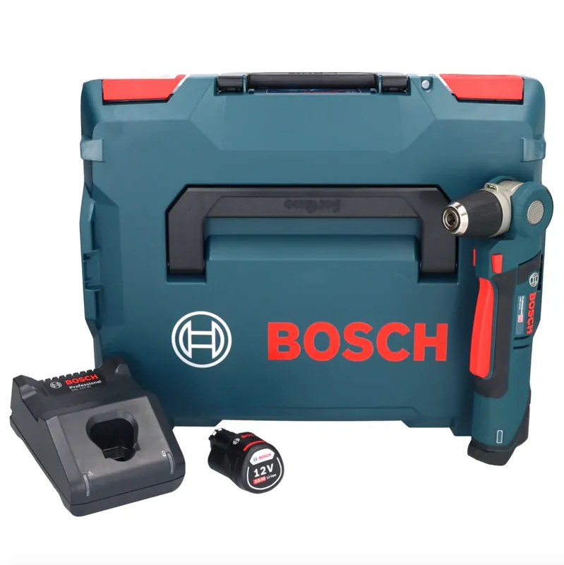 Bosch Professional GWB 12V-10 Akku Winkelbohrmaschine 12 V + 1x Akku 2,0 Ah + Ladegerät + L-Boxx Sonderangebot