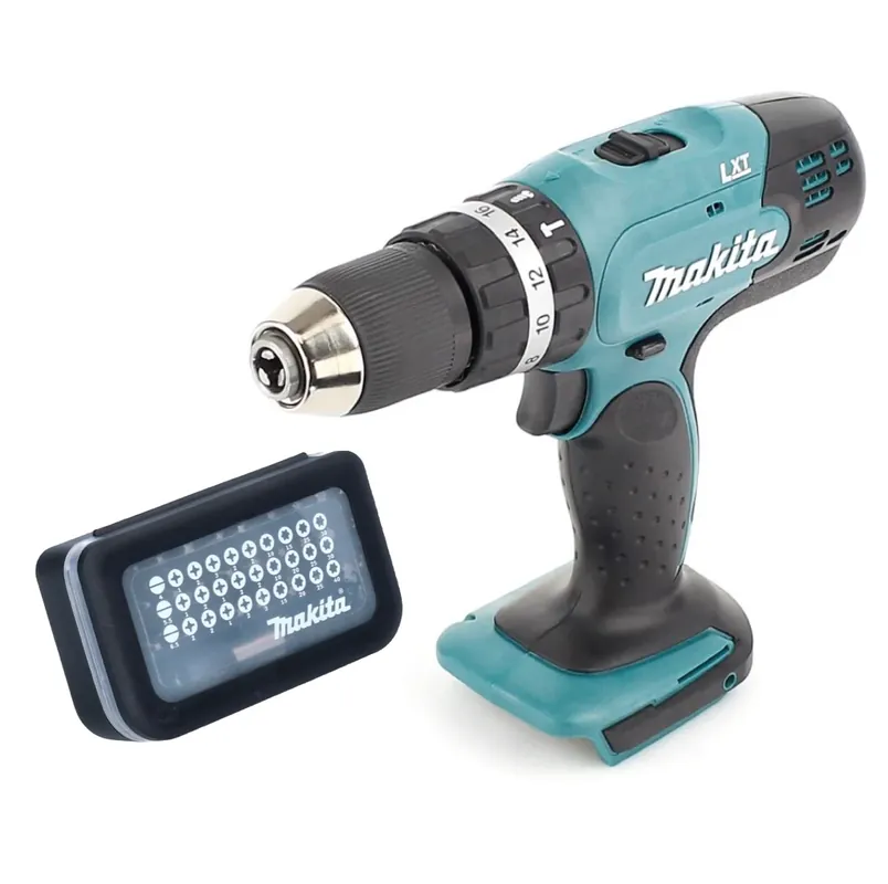Makita DHP 453 Z Akku Schlagbohrschrauber 18 V 42 Nm + Bit Set 31 tlg. ( D-30667 ) Ausverkauf