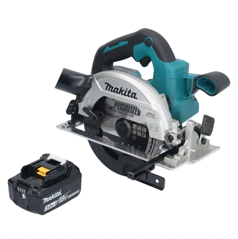 Makita DHS 661 F1U Akku Handkreissäge 18 V 165 mm Brushless + 1x 3,0 Ah Akku - ohne Ladegerät Ausverkauf
