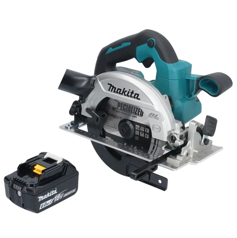 Schneller Versand Makita DHS 661 G1U Akku Handkreissäge 18 V 165 mm Brushless + 1x 6,0 Ah Akku - ohne Ladegerät