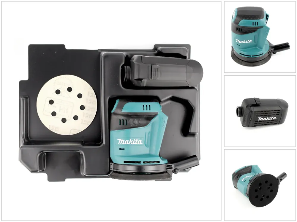 Makita DBO 180 ZE Akku Exzenterschleifer 18 V 125 mm + Einlage für Makpac Mega-Angebot
