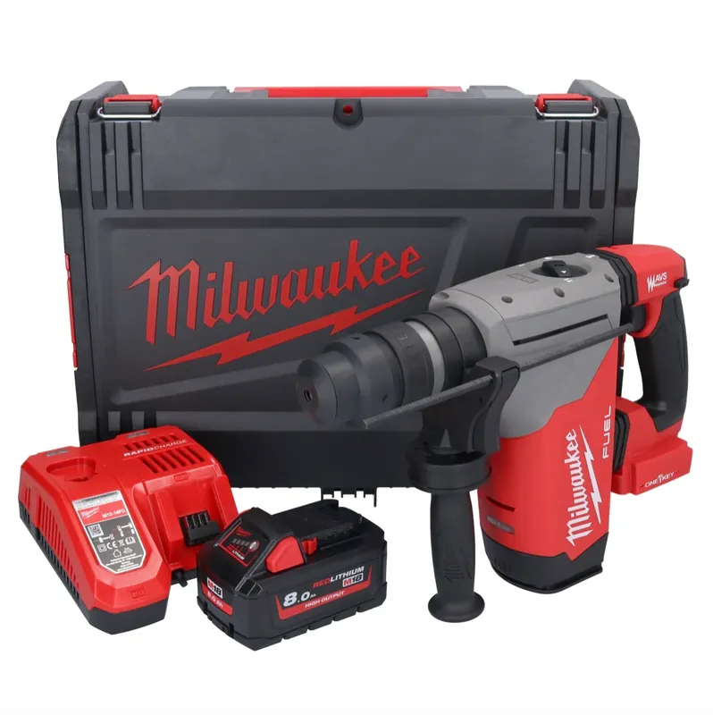 Schneller Versand Milwaukee M18 ONEFHPX-801X Akku Kombihammer 18 V 5,0 J Brushless + 1x Akku 8,0 Ah + Ladegerät + HD Box