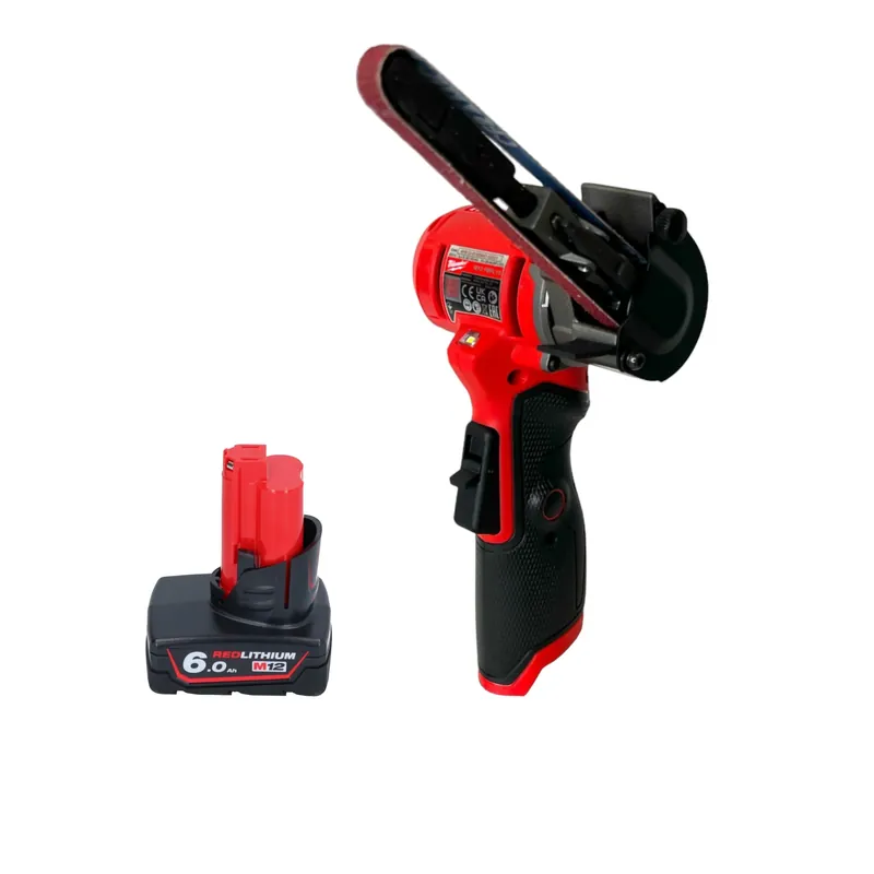Milwaukee M12 FBFL10-601 Akku Bandfeile 12 V 10 x 330 mm + 1x Akku 6,0 Ah - ohne Ladegerät Neue Ware