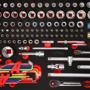 KS TOOLS 1/4'' + 1/2'' Steckschlüssel-Satz in Schaumstoffeinlage, 137-tlg ( 811.1137 ) Direktkauf