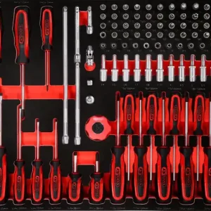 Sale KS TOOLS 1/4'' Steckschlüssel- / und Schraubendreher-Satz in Schaumstoffeinlage, 146-tlg ( 813.0146 )
