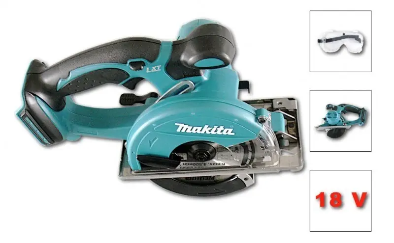 Preisknaller Makita BCS 550 18V 136 mm Li-ion Akku-Metallsäge + 1x Makita BL1830 B Akku + Schutzbrille + Makita Sägeblatt - ( ohne Ladegerät und ohne Koffer )
