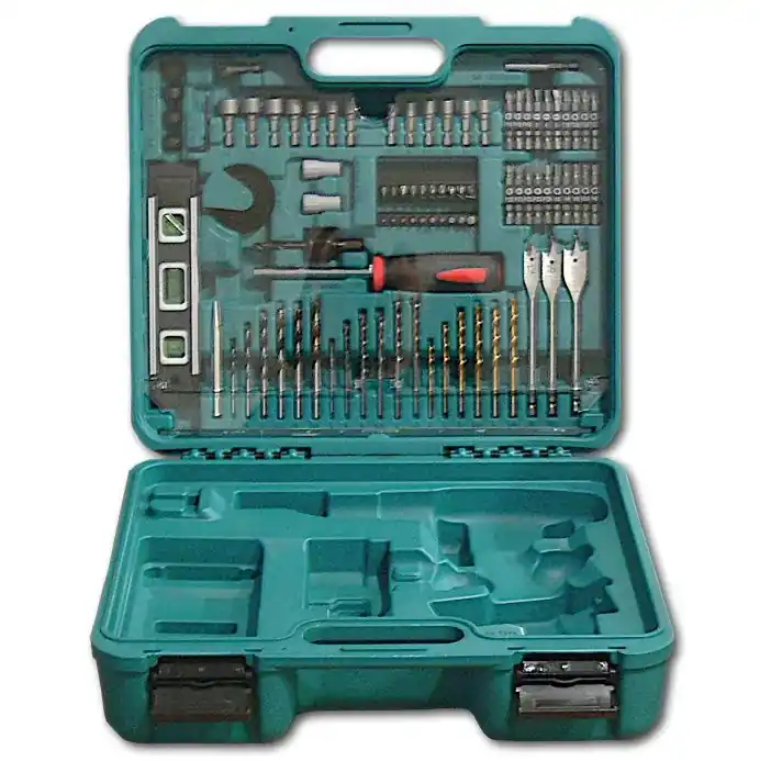 Makita Transport Werkzeug Koffer inkl. 101 teiliger Werkzeugset für 12, 14,4 18 V Ni-MH Ni-CD Geräte Preiswert