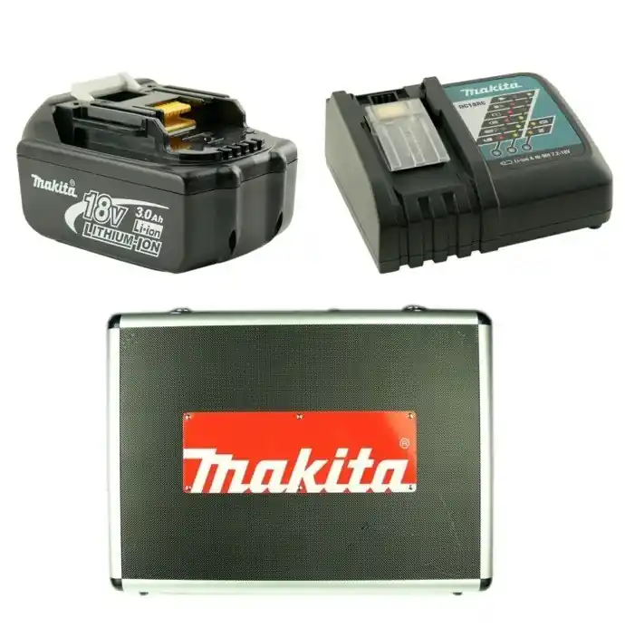 Top-Preis Makita BHP 456 RFWX 18V Li-Ion Akku Schlagbohrschrauber Weiß + Makita Akku BL1830 + Lader DC18RA + Alu Koffer