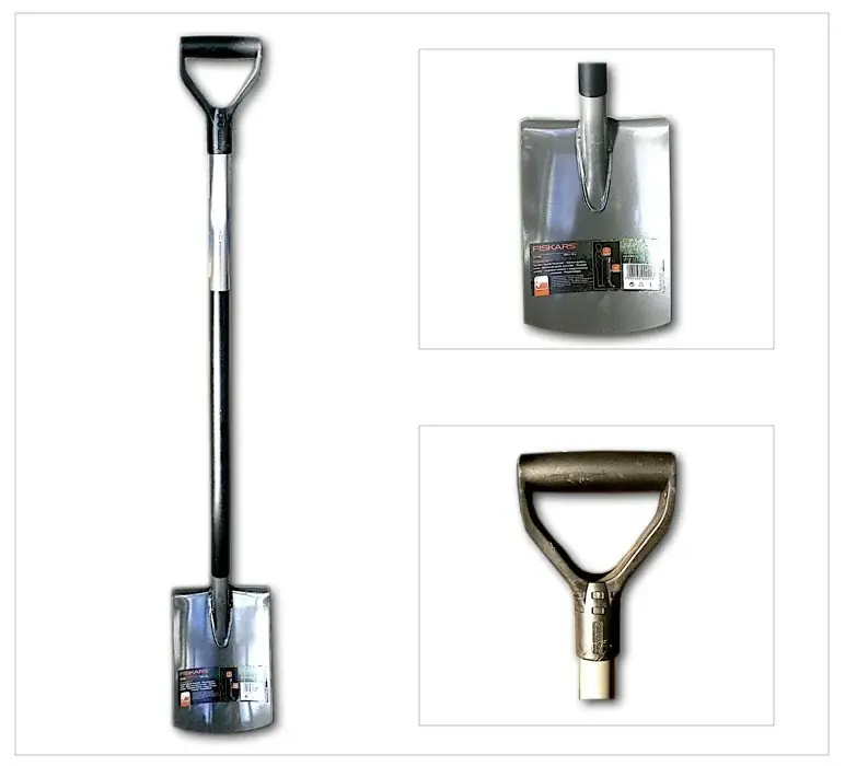 Direktkauf Fiskars Gärtner Spaten Ergonomic rund