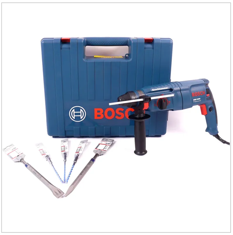 Knallerangebot Bosch GBH 2400 SDS-Plus Professional Bohrhammer 720 W im Transport Koffer + Meissel und Bohrer