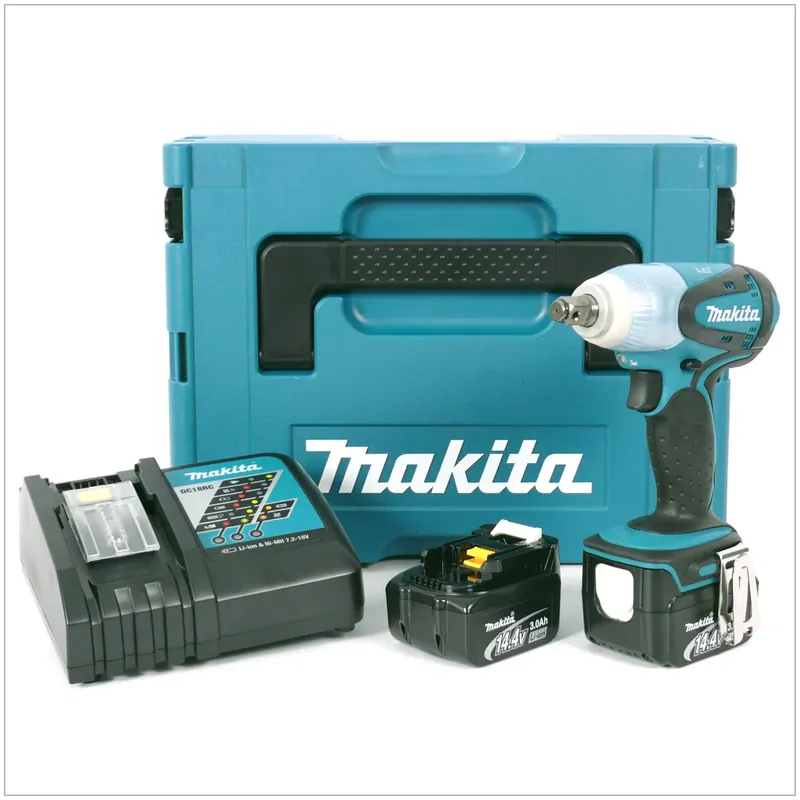 Makita BTW 250 RFJ Akku-Schlagschrauber 14,4 V Li-Ion im MAKPAC, mit 2 x Akku 3 Ah und Ladegerät Rabatt