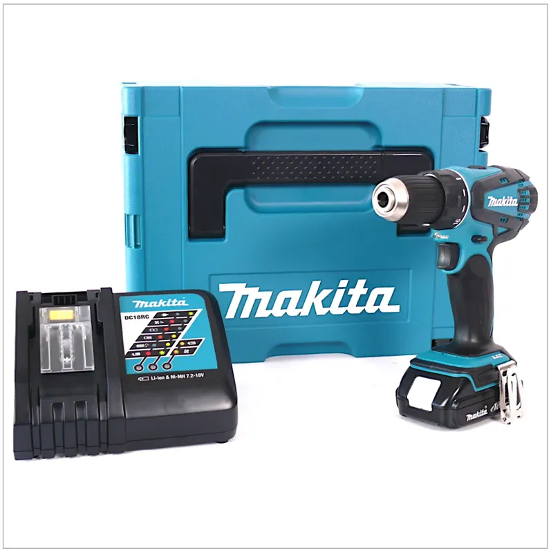 Sonderaktion Makita DDF 456 RY1J 18 V Akku Bohrschrauber im MAKPAC inkl. BL 1815 N Akku + DC18RC Ladegerät