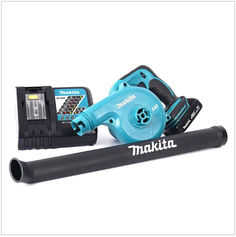 Makita BUB 183 Y1J-D 18 V Akku Gebläse inkl. BL 1815 N Akku + DC18RC Ladegerät Nur Heute