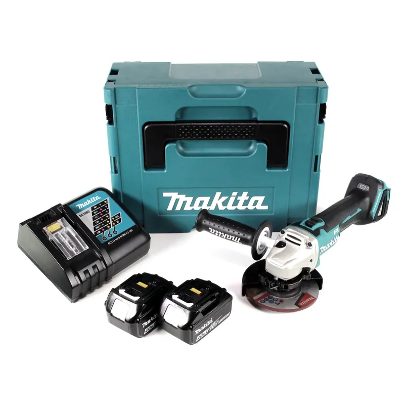 Makita DGA 504 RMJ Akku Winkelschleifer 18V 125mm Brushless + 2x Akku 4,0Ah + Ladegerät + Makpac Angebot