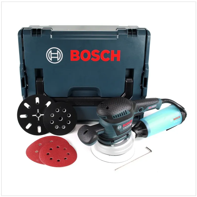 Aktuell Bosch GEX 125-150 AVE Exzenterschleifer 400W ( 060137B101 ) 150mm in L-Boxx + Zubehör