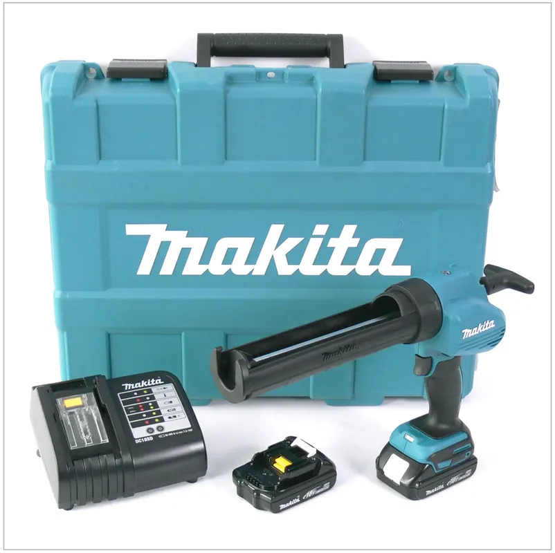 Preisknaller Makita DCG 180 RHE Akku Kartuschenpistole 18 V mit Aufnahme für 310 ml Kartuschen, Ladegerät , 2 x Akku BL 1815 N im Koffer