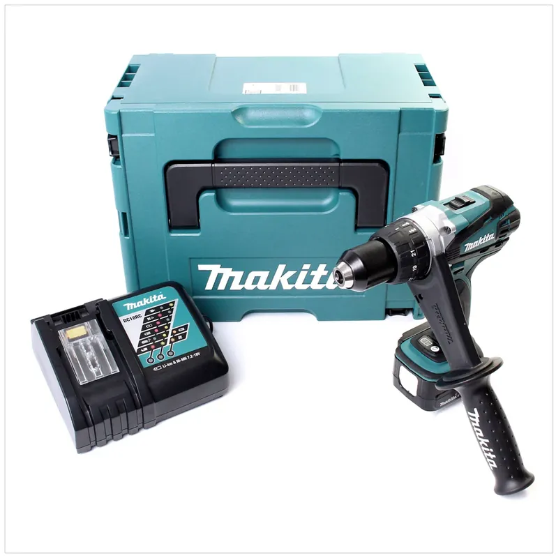 Makita DDF 448 RY1J 14,4 V Li-Ion Akku Bohrschrauber im Makpac mit 1,5 Ah Akku und Ladegerät Schnäppchen